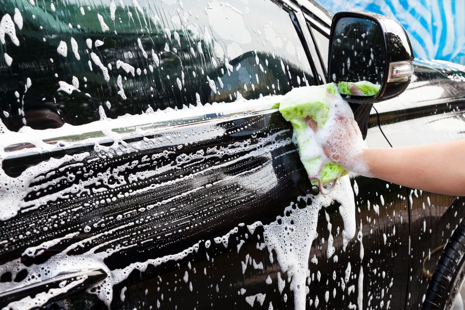 Foam on a car