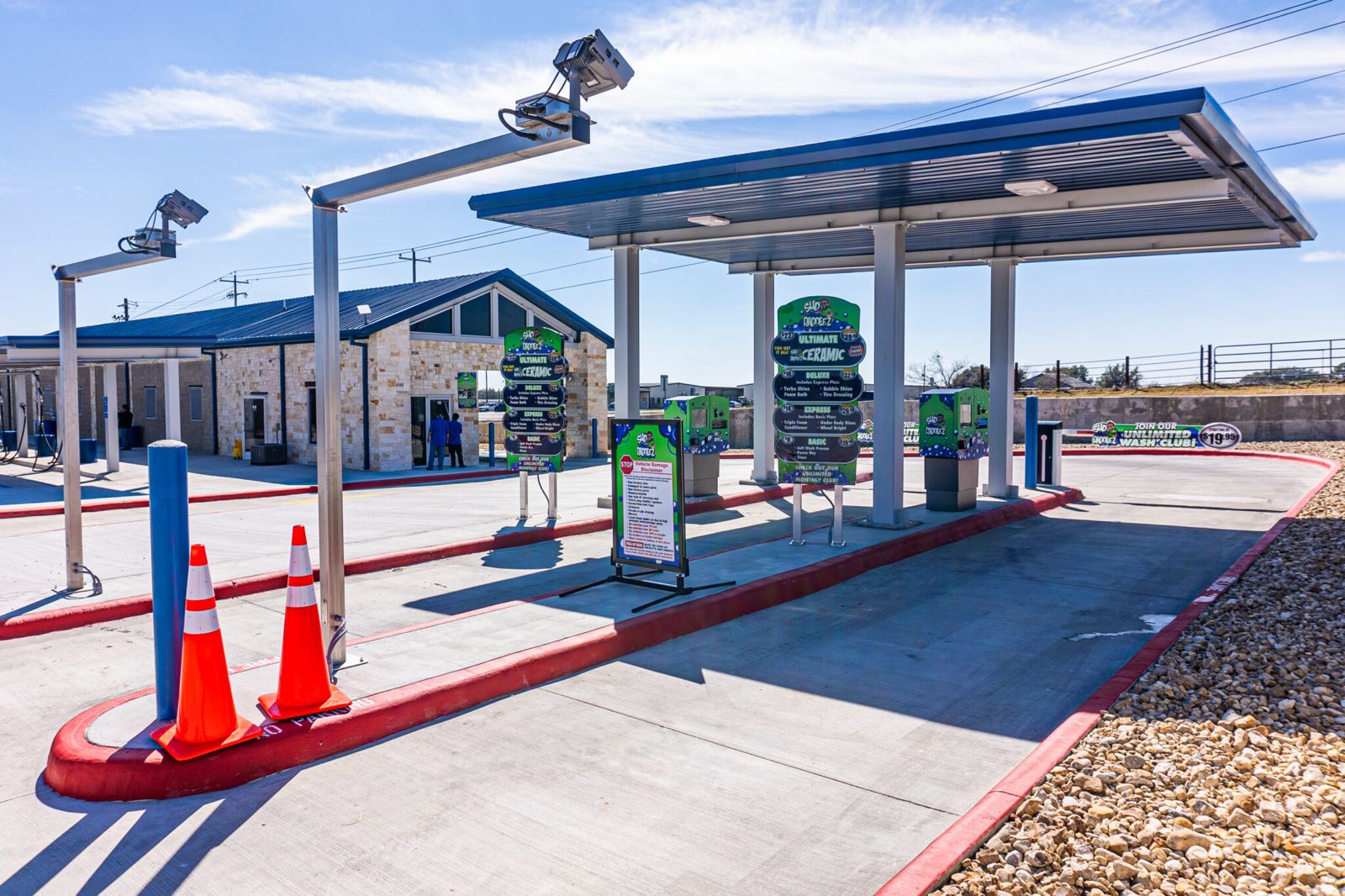 Vacuum stations at a Sud Daddee’z car wash
